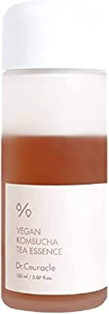 Dr.Ceuracle Vegan Kombucha Tea Essence 5.07 fl.oz. | Detoxifying impurities for healthy complexion and providing hydration, Vegan all in one essence for All skin Types with Kombucha Tea Extract