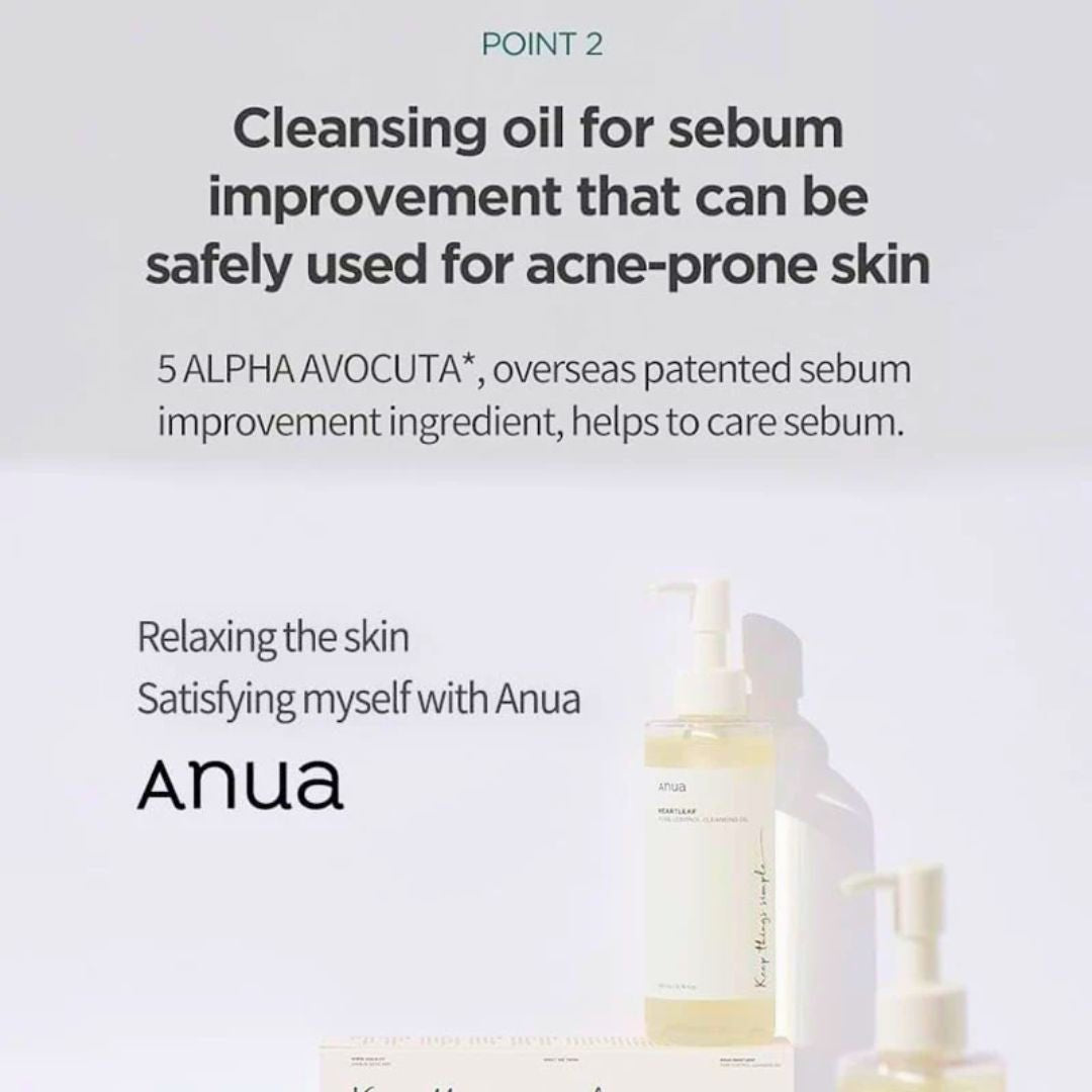 Anua Heartleaf Pore Control Cleansing Oil, Original, 6.76 fl oz (200ml)