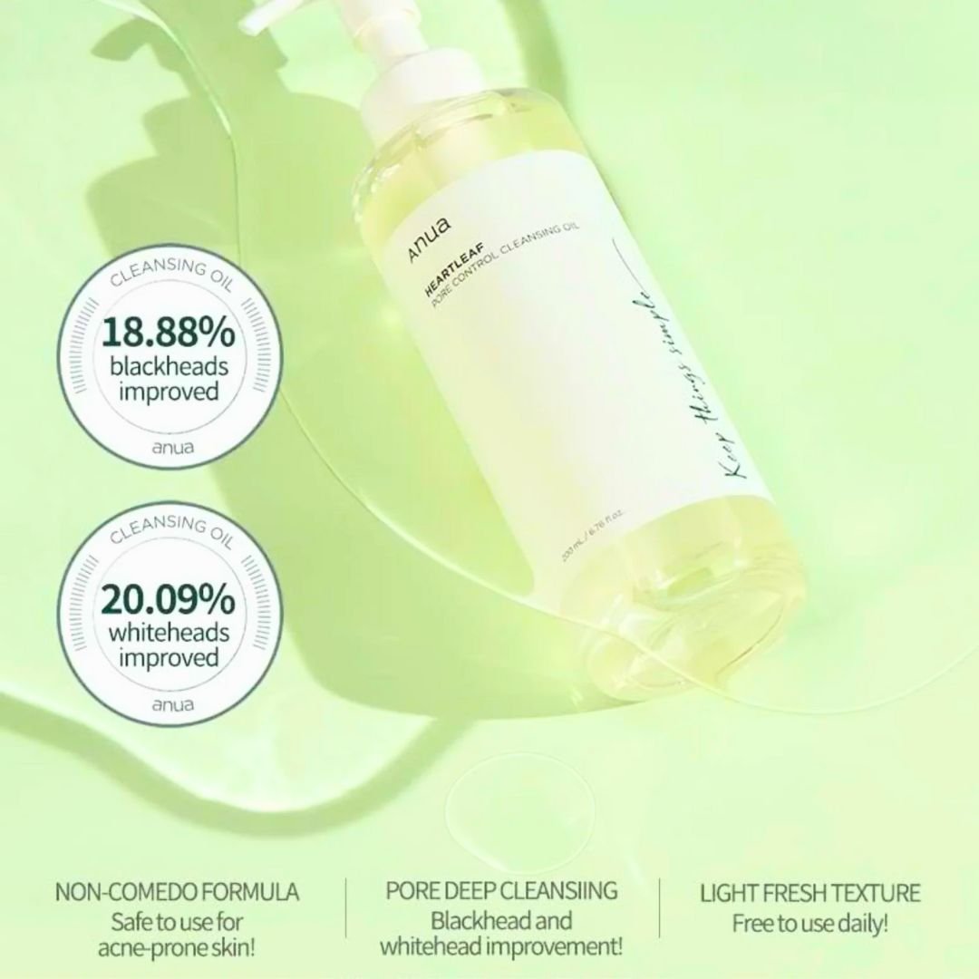 Anua Heartleaf Pore Control Cleansing Oil, Original, 6.76 fl oz (200ml)