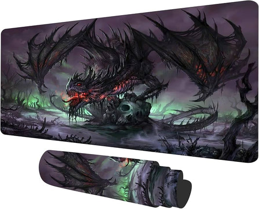 Dragon MTG Playmat 23.6x13.7 inches Board Game Mousepad Play Mat for TCG CCG Big Table Card Game Mats MatsDeck Playmat Computer Desk Mat