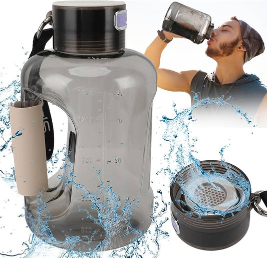 1.5L Hydrogen Water Bottle Large Capacity, Distilled Hydrogen Water with SPE PEM Technology, Echo Go Hydrogen Water Bottle for Home and Fitness Daily Drinking