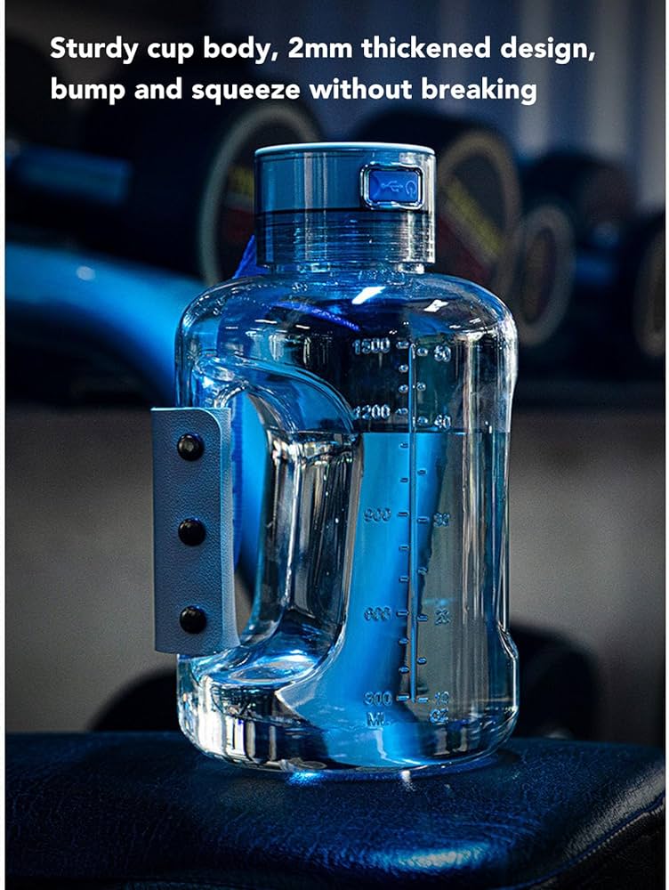 1.5L Hydrogen Water Bottle Large Capacity, Distilled Hydrogen Water with SPE PEM Technology, Echo Go Hydrogen Water Bottle for Home and Fitness Daily Drinking