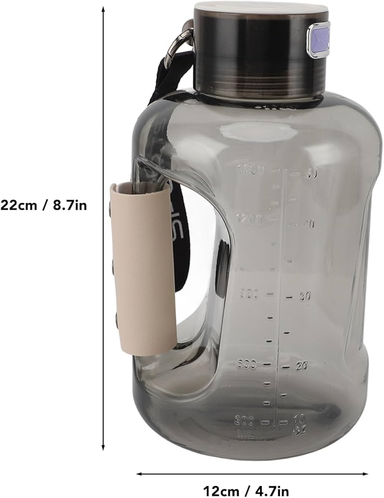 1.5L Hydrogen Water Bottle Large Capacity, Distilled Hydrogen Water with SPE PEM Technology, Echo Go Hydrogen Water Bottle for Home and Fitness Daily Drinking