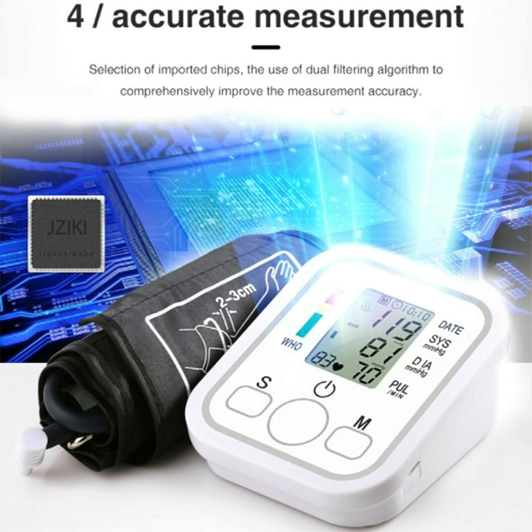 Blood Pressure Monitor for Home Use, Upper Arm BP Machine with Large Cuff