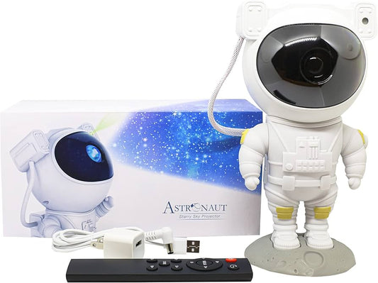 Smarter Living – Astronaut Spaceman Explorer Action Figure and Starry Sky Projector, Includes Remote, Multiple Lighting Modes and Scenes, Hours of Amazement and Fun for All Ages