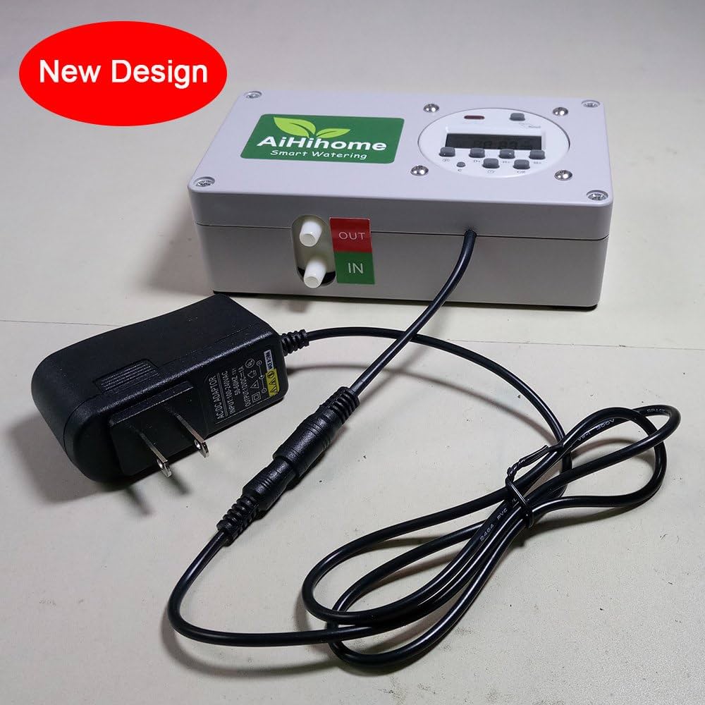 Automatic Watering System to Indoor Plant Timer Watering - by Digital Timer Irrigation Controller Watering for Indoor/Outdoor Garden Flower Plant