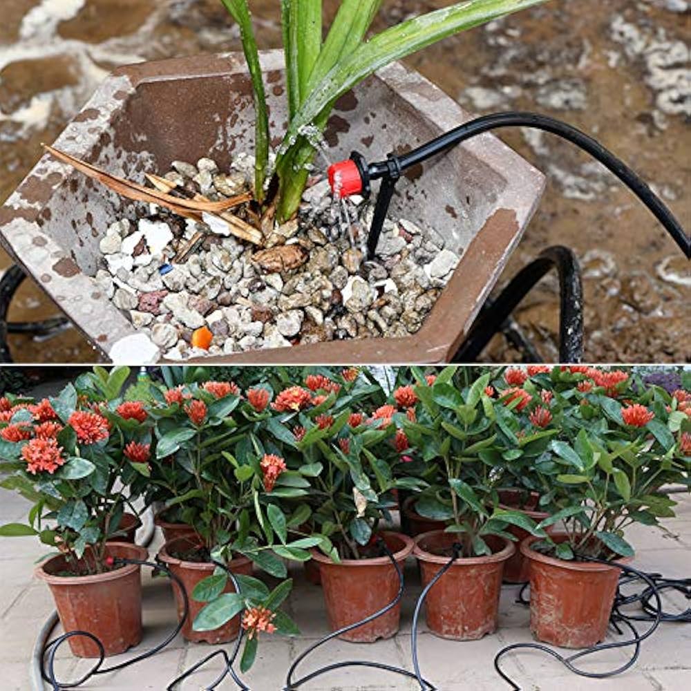 Automatic Watering System to Indoor Plant Timer Watering - by Digital Timer Irrigation Controller Watering for Indoor/Outdoor Garden Flower Plant