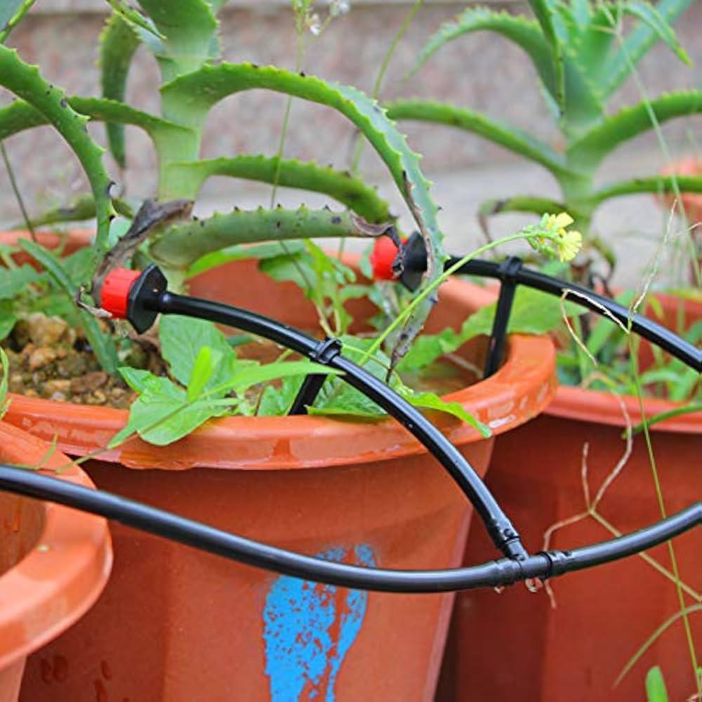 Automatic Watering System to Indoor Plant Timer Watering - by Digital Timer Irrigation Controller Watering for Indoor/Outdoor Garden Flower Plant
