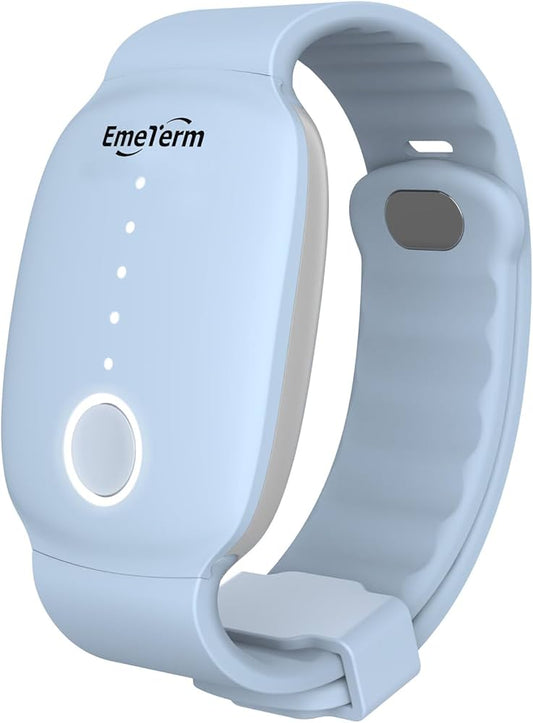 Emeterm Anti-Emetic Blue Wristband For Motion & Morning Sickness BLUE Color