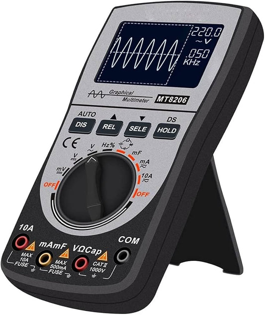 MUSTOOL MT8206 2 in 1 Intelligent Digital Oscilloscope Multimeter with Analog