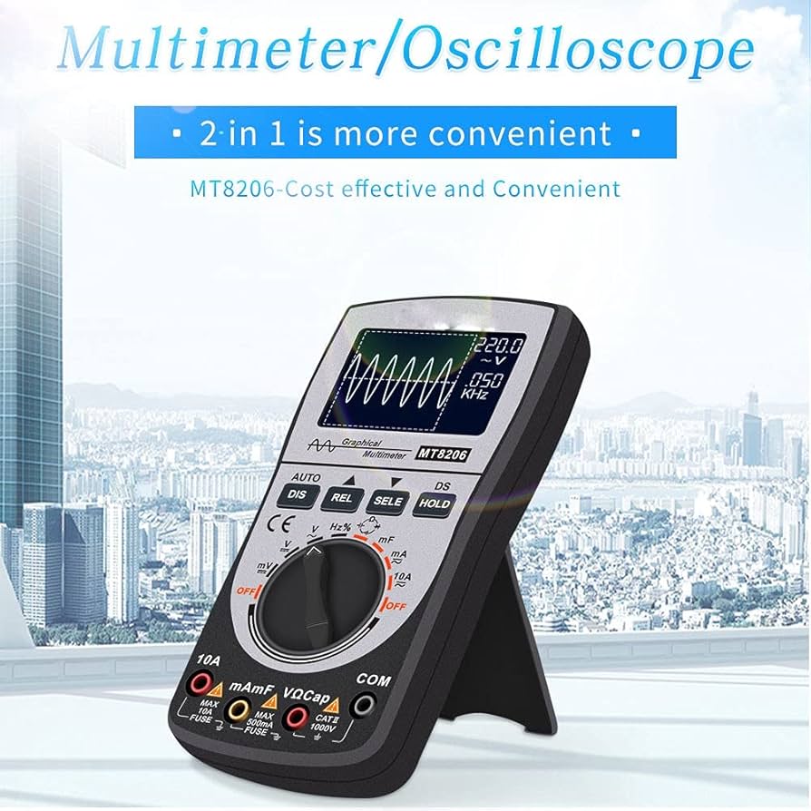 MUSTOOL MT8206 2 in 1 Intelligent Digital Oscilloscope Multimeter with Analog