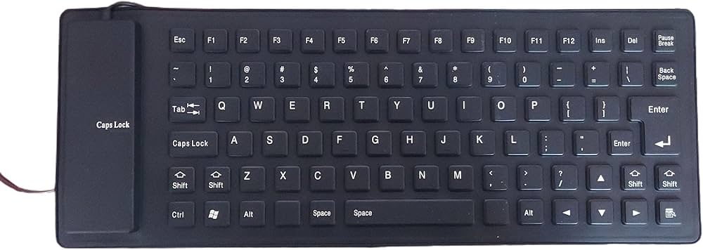 Silicone USB Keyboard for PC Computer Tablet Waterproof 85 Keys Weight: 180 Grams Length: 34.8 cm Width: 13.2 cm Thickness: 1 cm Cable Length: 130 cm