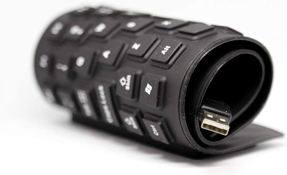 Silicone USB Keyboard for PC Computer Tablet Waterproof 85 Keys Weight: 180 Grams Length: 34.8 cm Width: 13.2 cm Thickness: 1 cm Cable Length: 130 cm