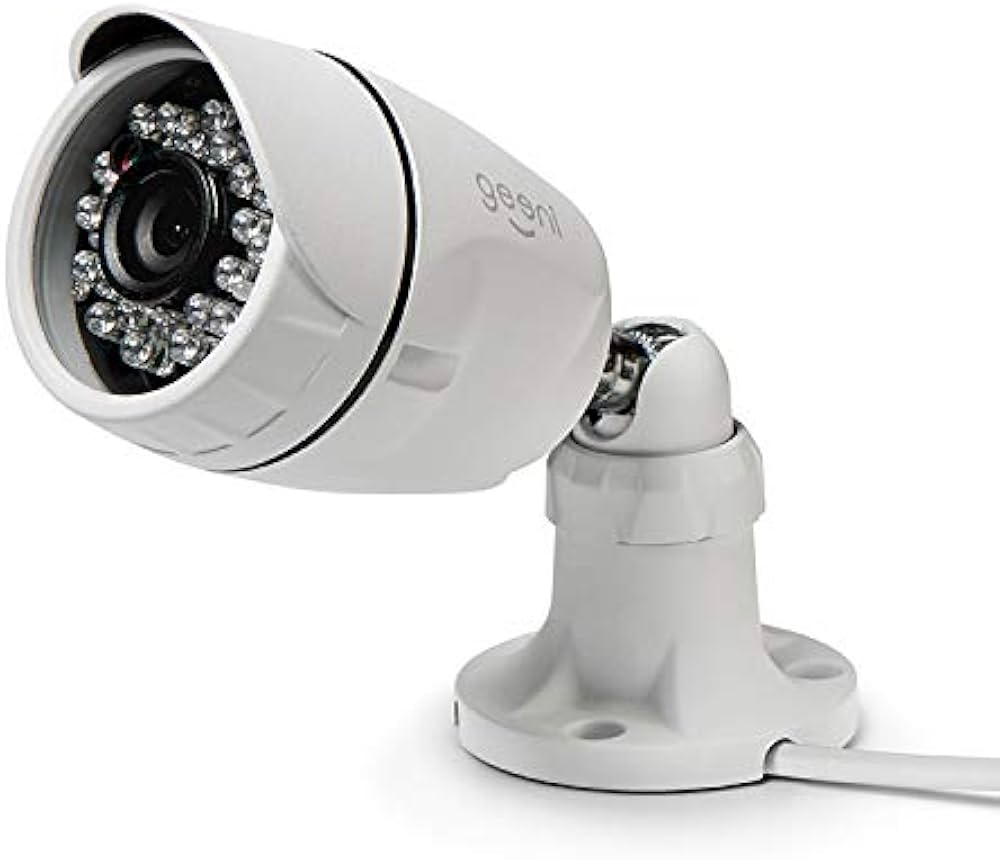 Geeni Hawk Outdoor Smart Wi-Fi Security Camera Night Vision, Motion Alerts IP66 Weatherproof, White