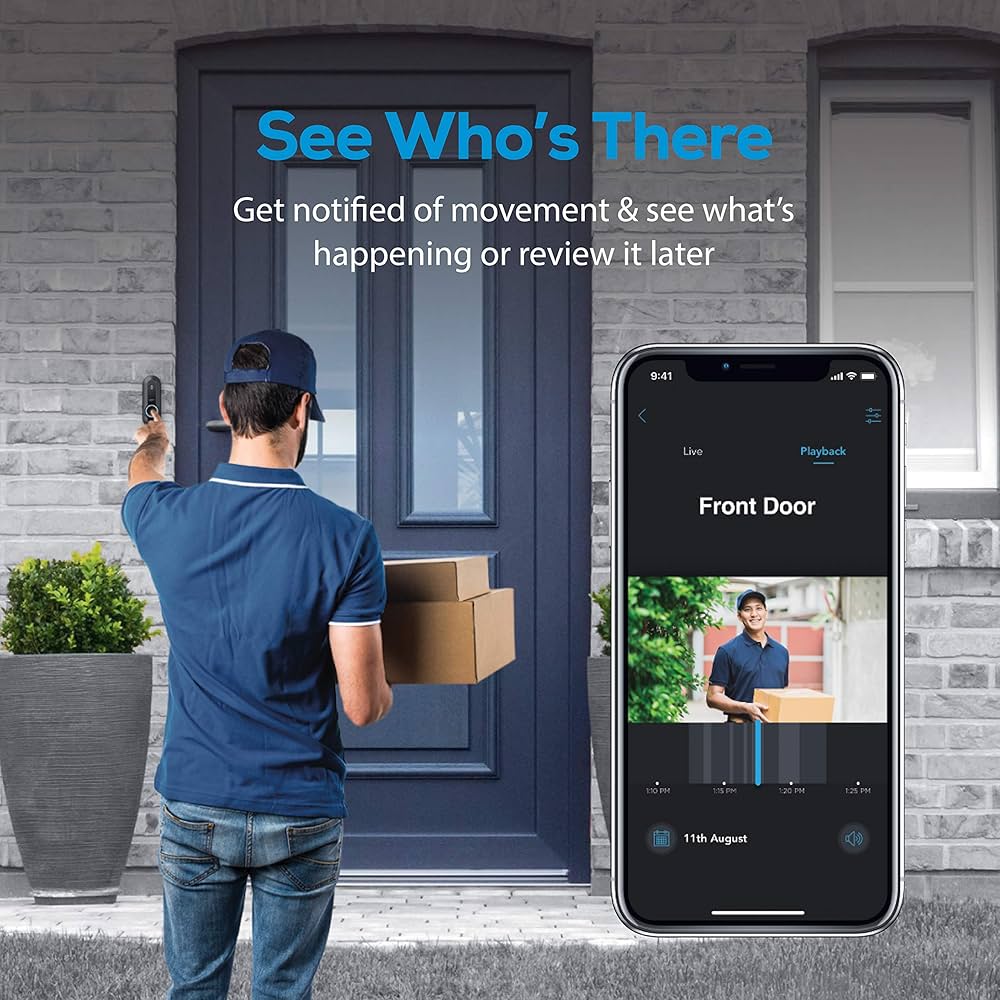 Geeni Hawk Outdoor Smart Wi-Fi Security Camera Night Vision, Motion Alerts IP66 Weatherproof, White