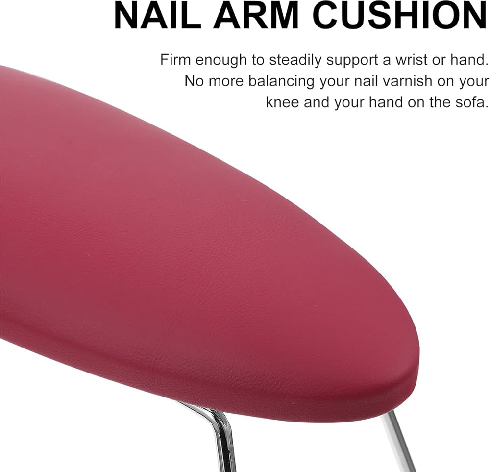 Nail Art Hand Pillow Leather Red Pillow Nail Care Tools Manicure Arm Pillow