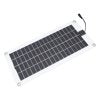 Solar Panel Kit 30W 12V Polycrystalline Waterproof Solar Panel Kit with Battery Clip Cigarette Lighter