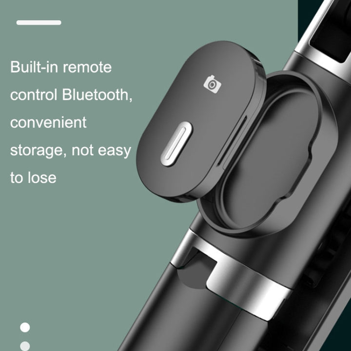 P60D-2 Fill Light Bluetooth Mobile Phone Selfie Stick(Black)