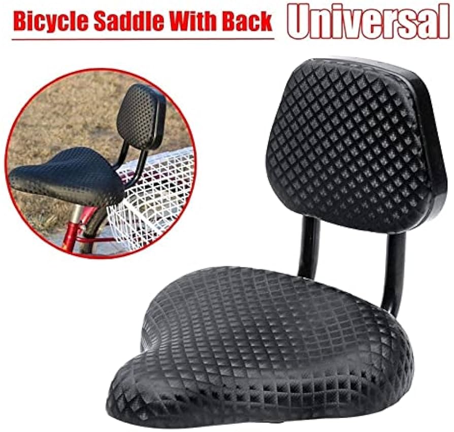 Bike Seat,Bicycle Saddle Comfortable Wide Padded Mountain Bike Seat, Bicycle Seat Back Cycling Seat Cushion Saddle Back Universal Bicycle Accessories