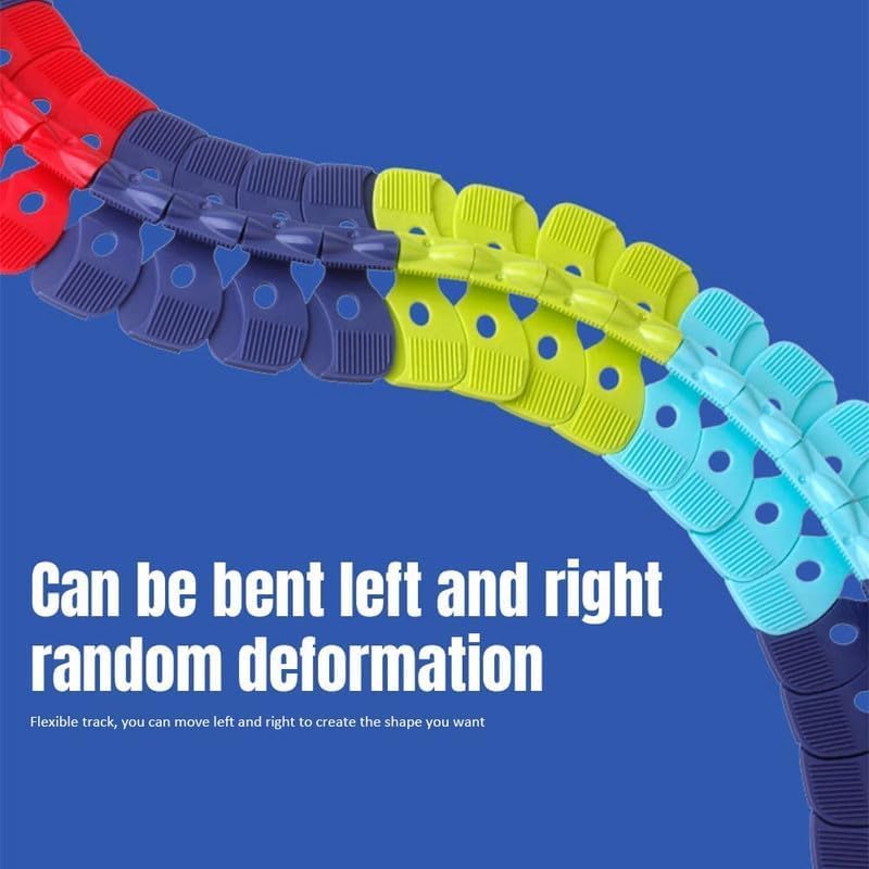 Changeable Track with LED Light-Up Race Car, Car Track Set Race Track Toys Anti Car Magic Track Gifts fof Kid Boys Girls/959 (Color : 184 Pcs)