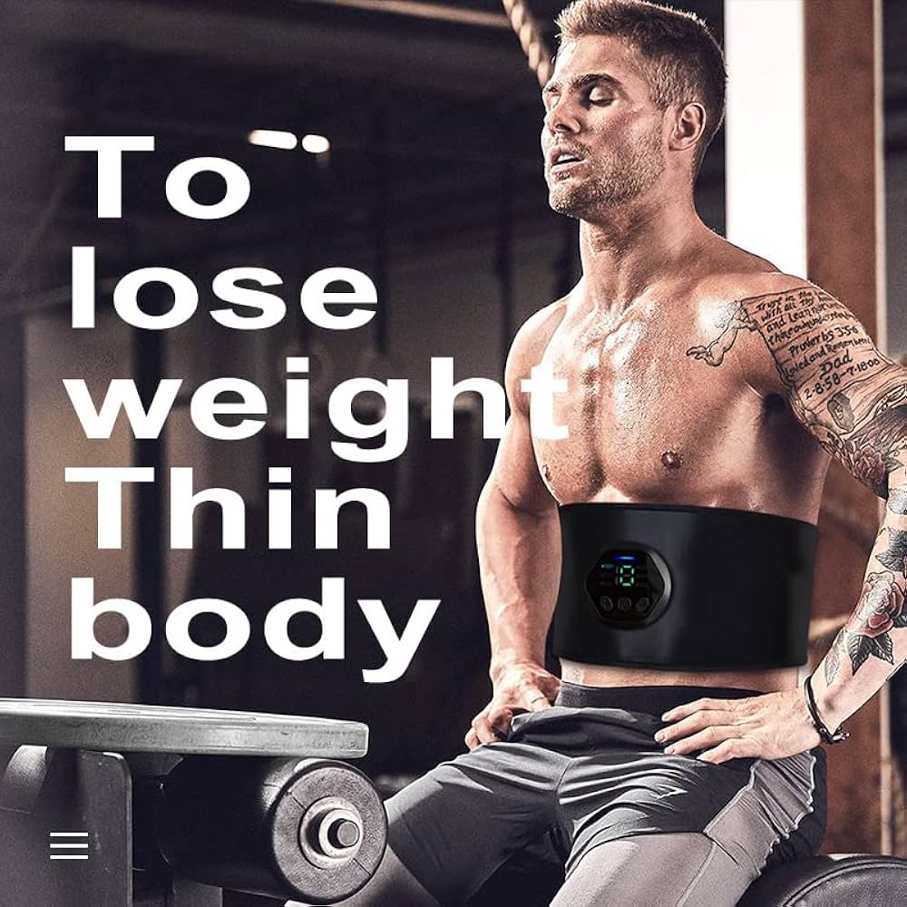 ABS Stimulator, Ab Machine, Abdominal Toning Belt Muscle Toner Fitness Training Gear Ab Trainer Equipment for Home
