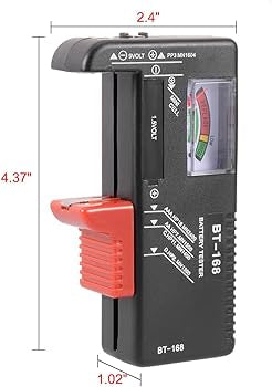 BT168 Universal Battery Checker Tester for AA AAA C D 9V 1.5V Button Cell Batteries