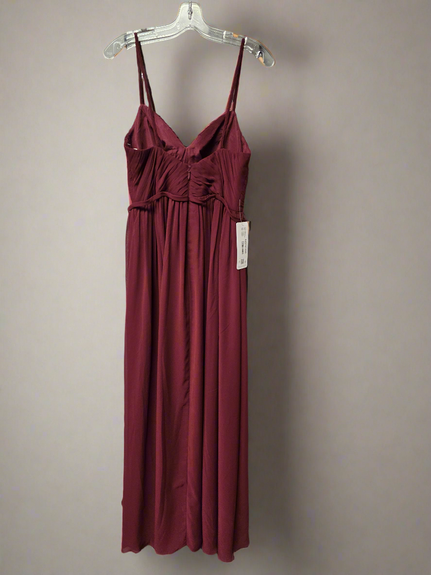 Azazie Zuma formal bridesmaid dress in cabernet