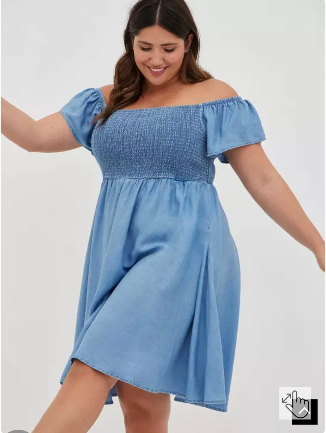 Torrid denim dress with pockets
