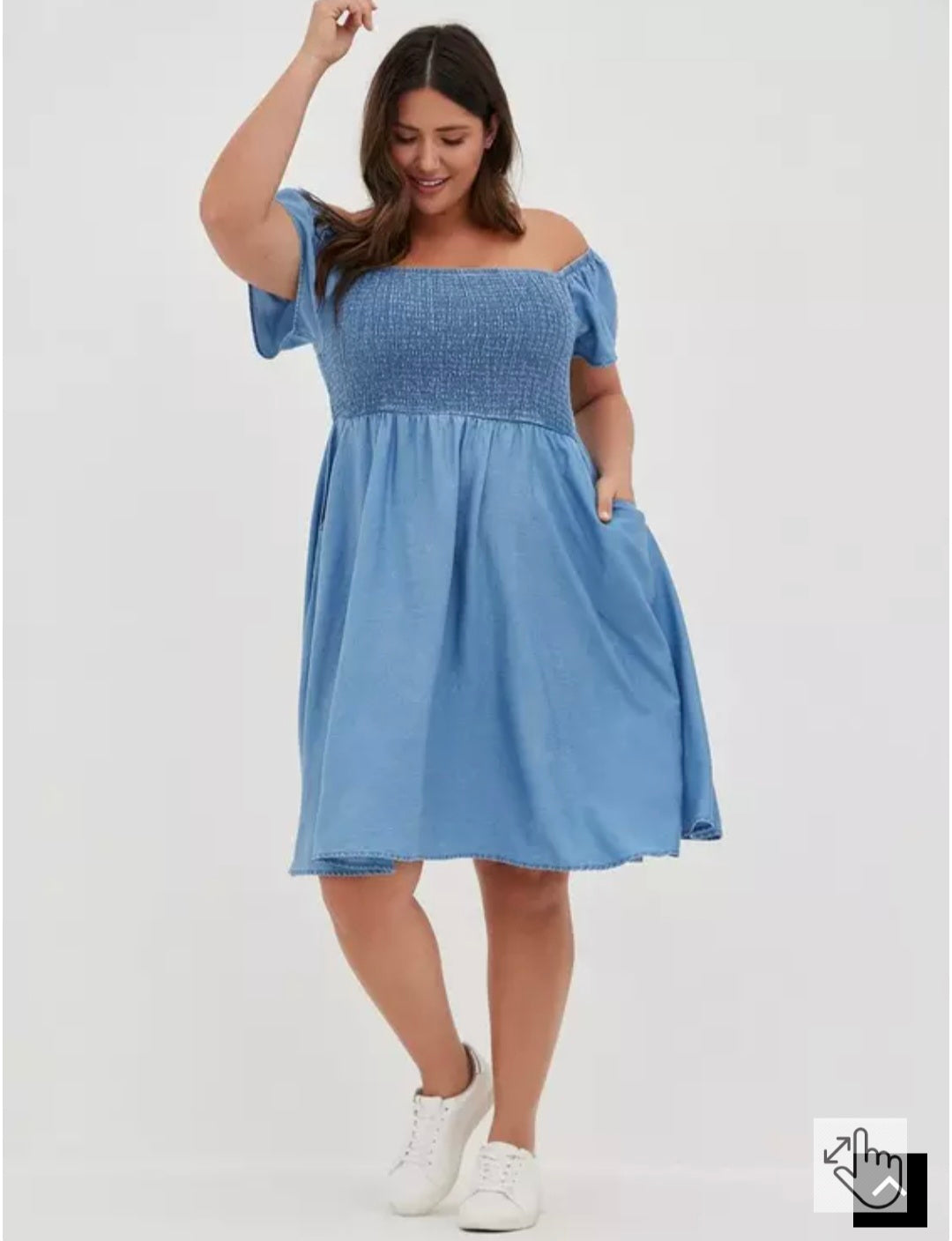 Torrid denim dress with pockets